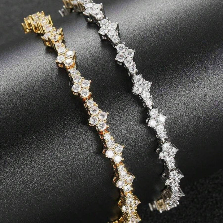 Classic Cluster Tennis Bracelet