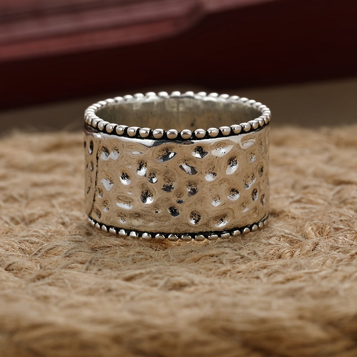 Vintage Wide Band Heart Spinner Ring