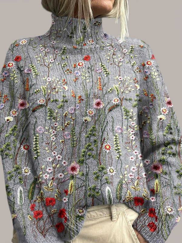 Mireille | Artistic Roll Neck Jumper