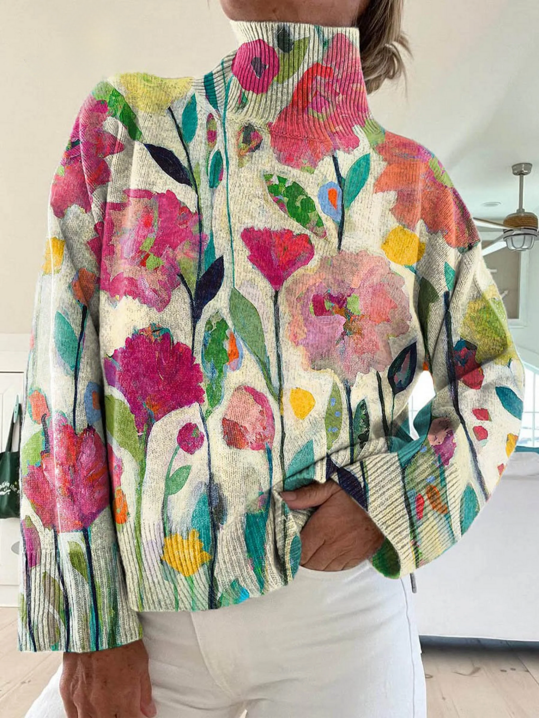 Manon | Retro Floral Jumper