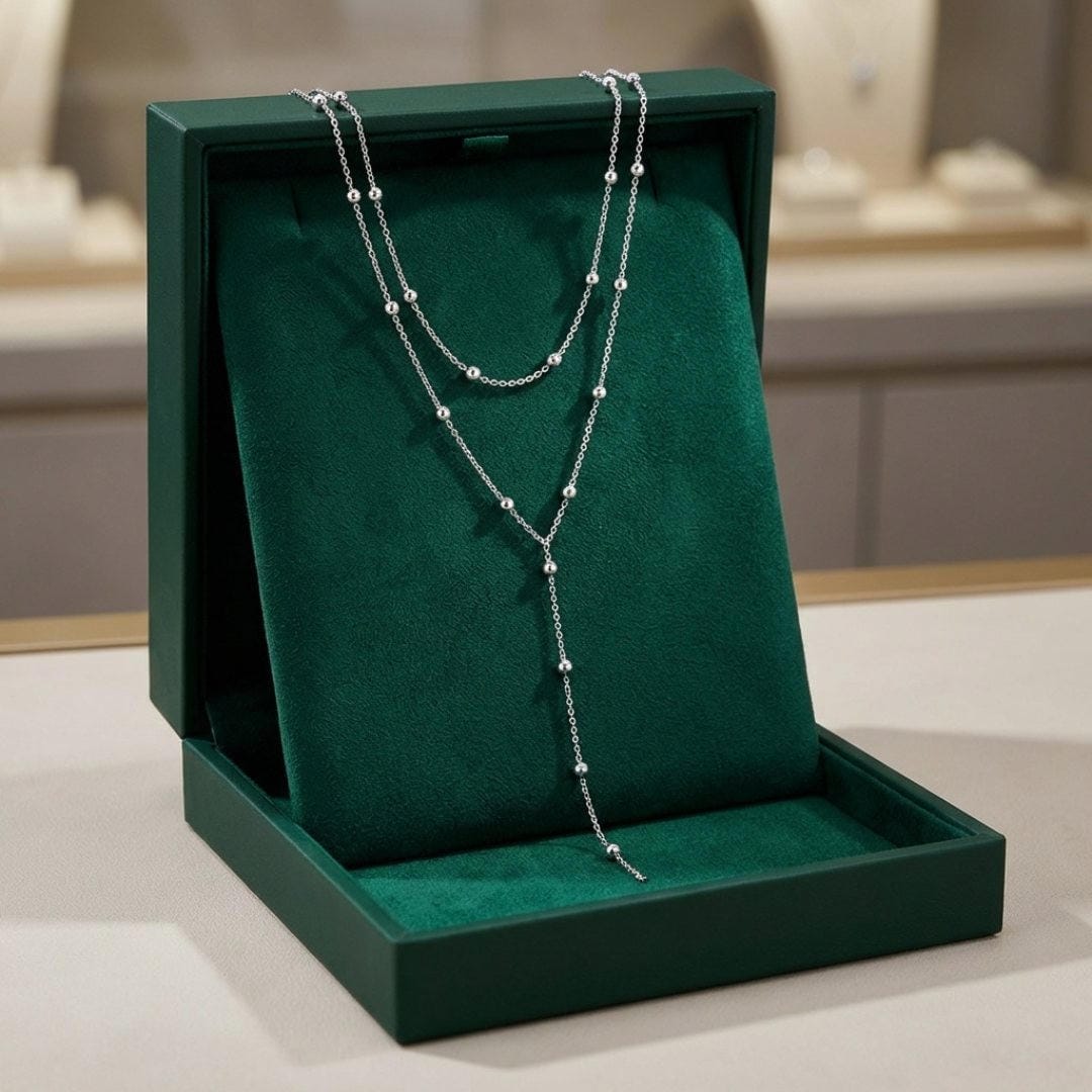 Double-Layer Long Pendant Necklace