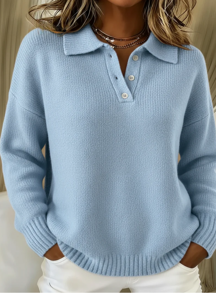 Nadine | Soft Knit Collared Jumper