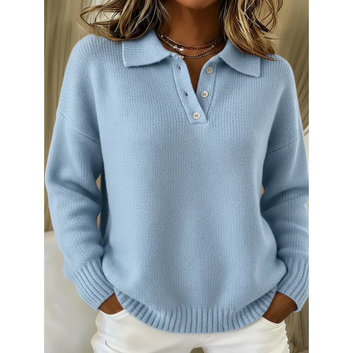 Angèle | Soft Polo Collar Jumper