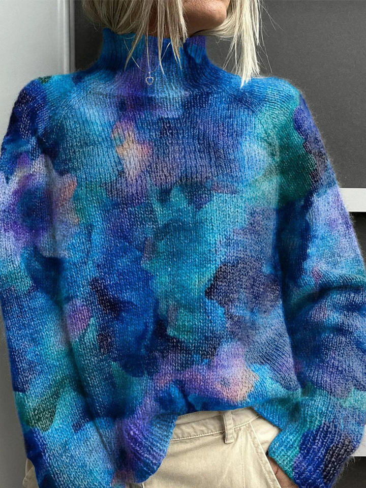 Yvonne | Artistic Roll Neck Jumper