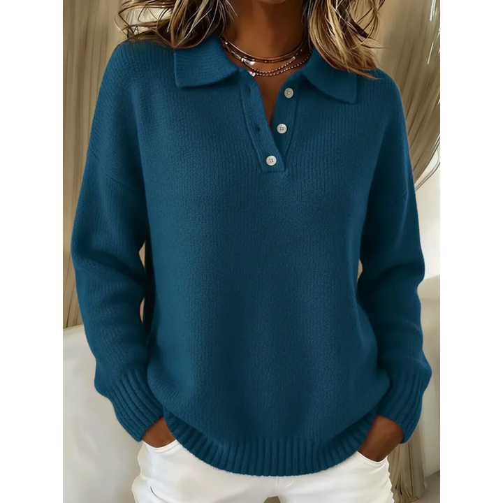 Angèle | Soft Polo Collar Jumper