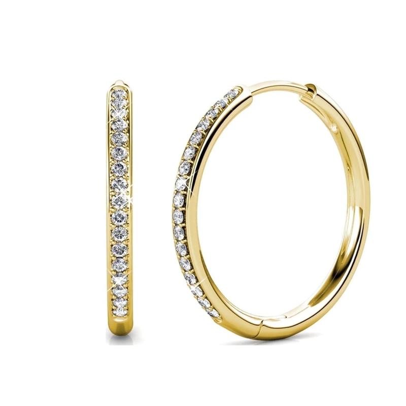 Sorel Pave Earrings (White Gold)