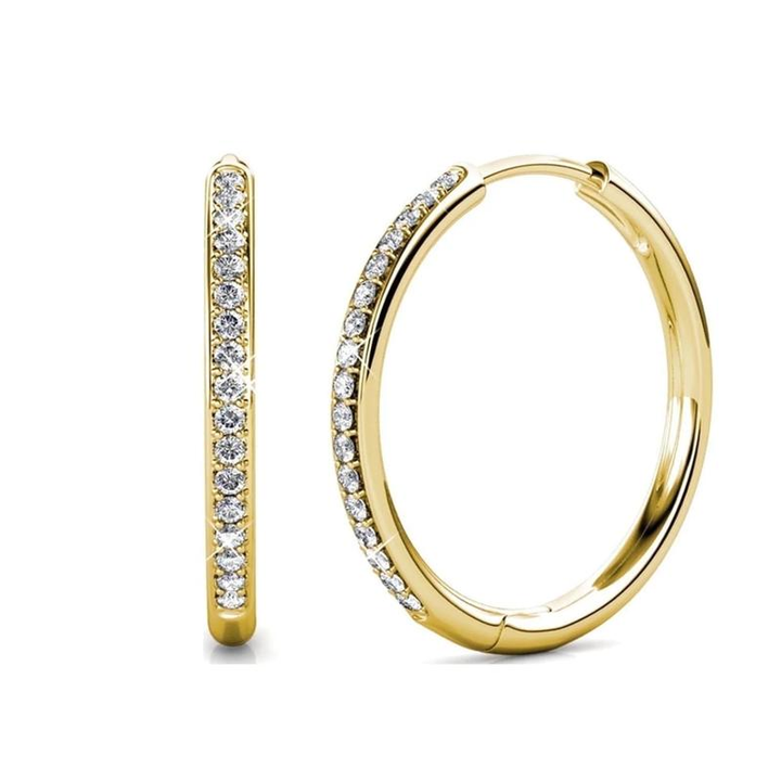 Sorel Pave Earrings (White Gold)