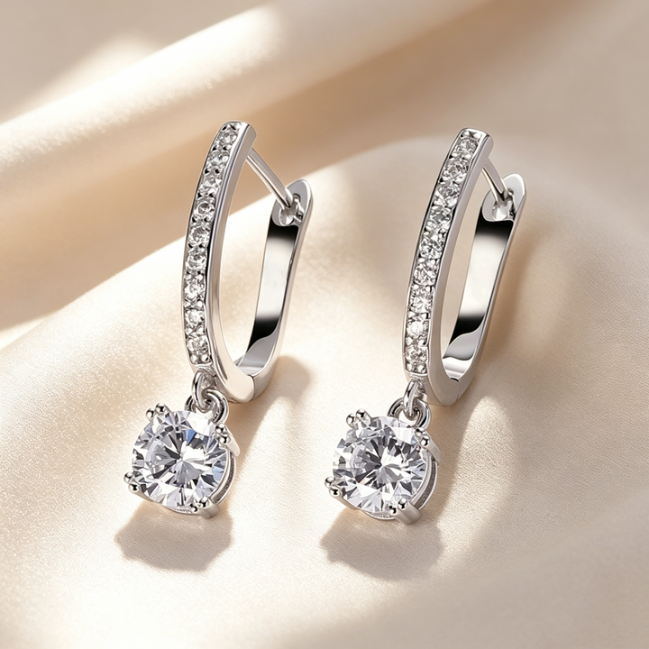 Aurora Solitaire Crystal earrings