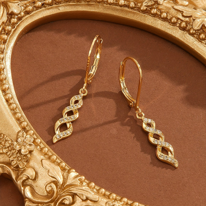 Shimmer Twist Ava Earrings
