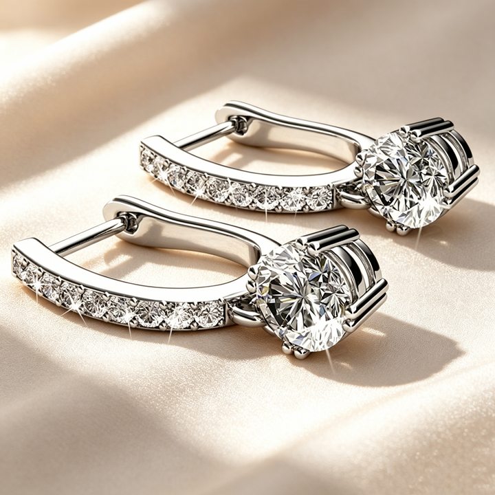 Aurora Solitaire Crystal earrings