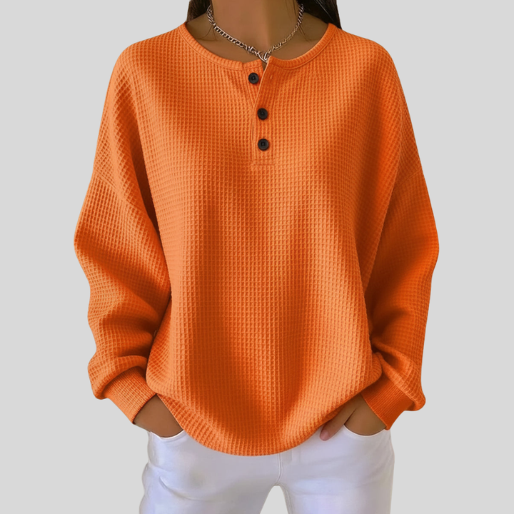 Adeline | Casual Henley Jumper