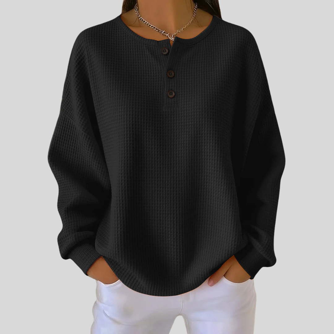 Adeline | Casual Henley Jumper