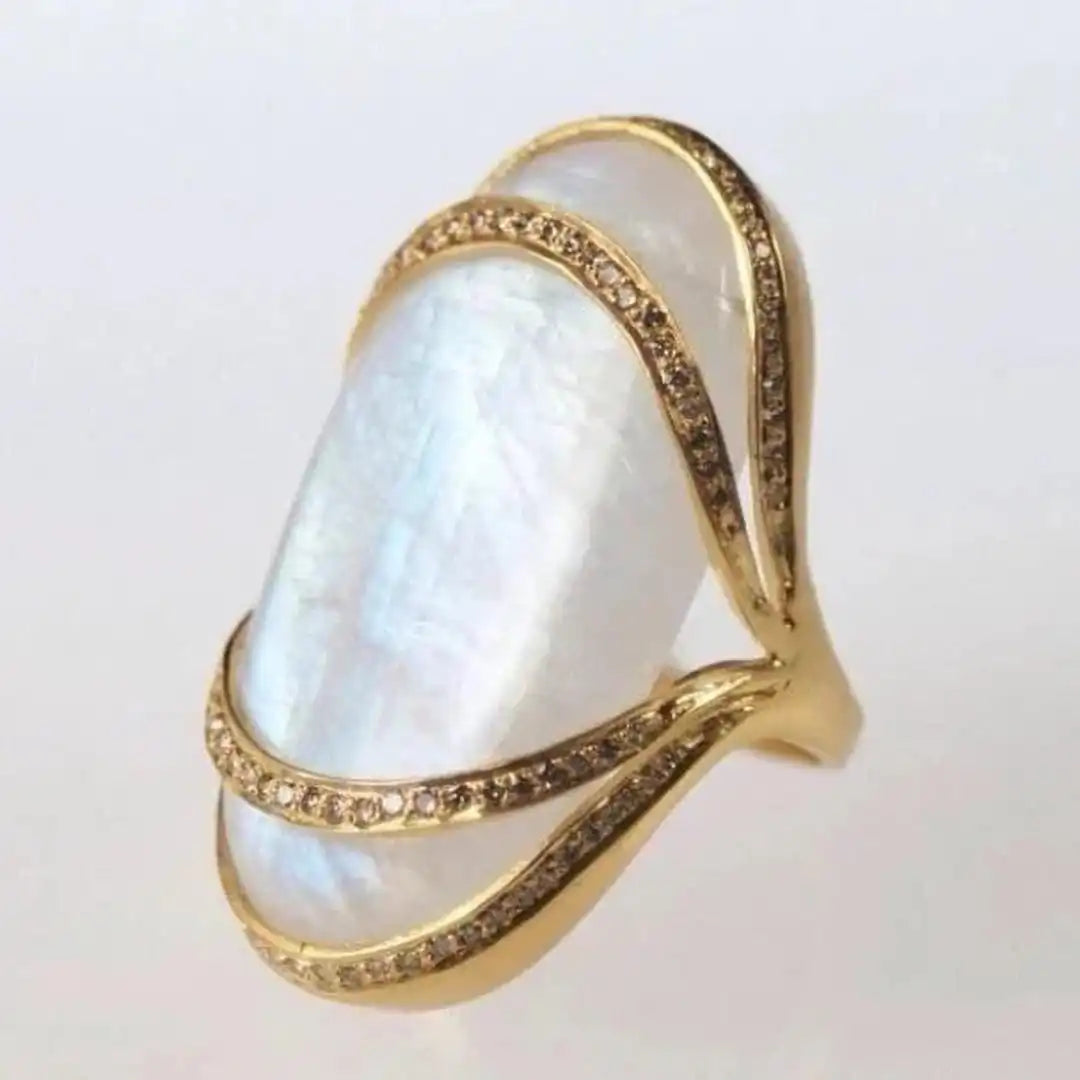Vintage White Opal Ring II