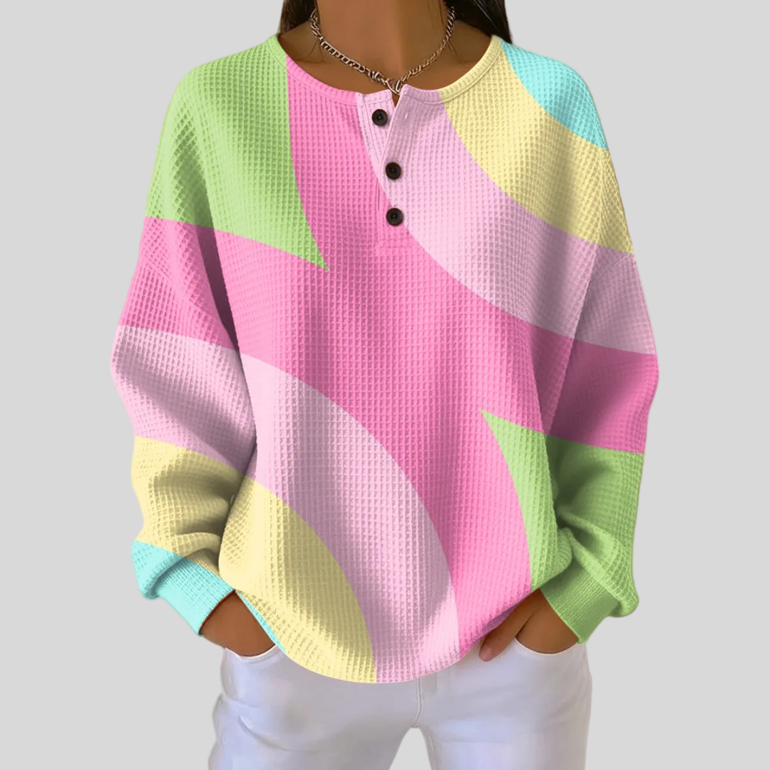 Yolande | Abstract Print Jumper