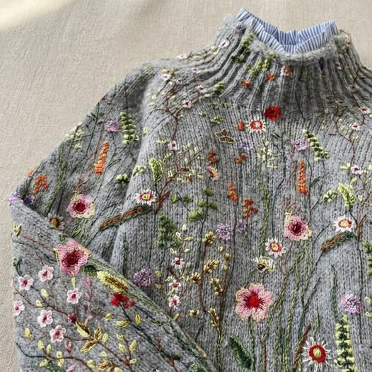 Mireille | Artistic Roll Neck Jumper