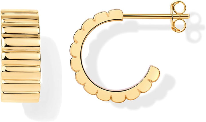 Classic Ridge Earrings