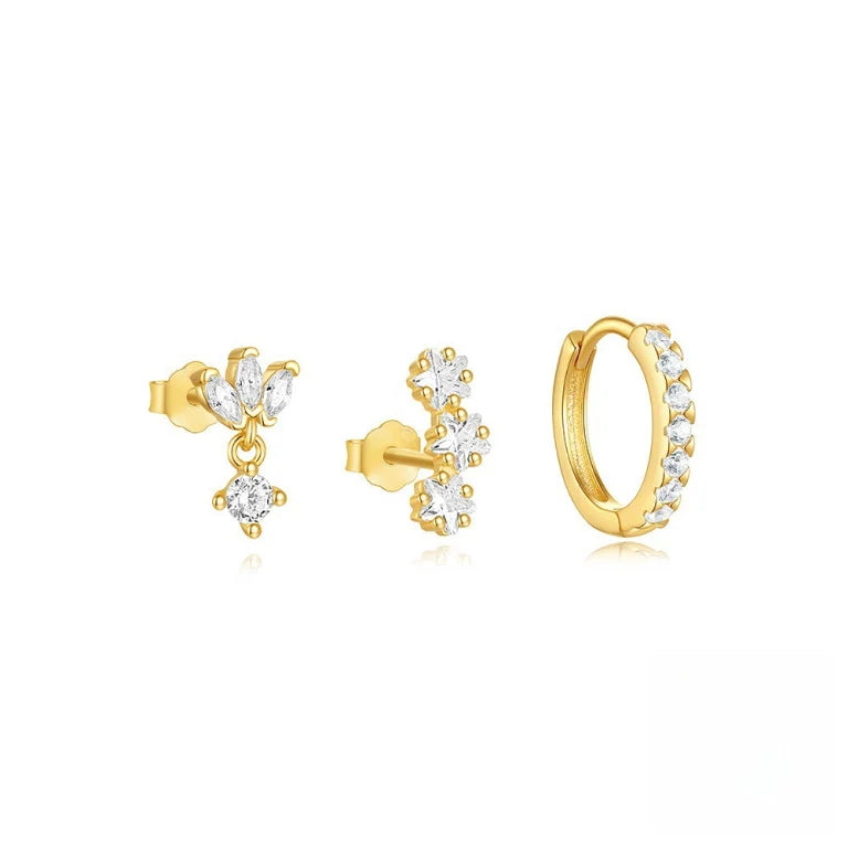 Trio Mila Essentials One-Sided Earrings Set