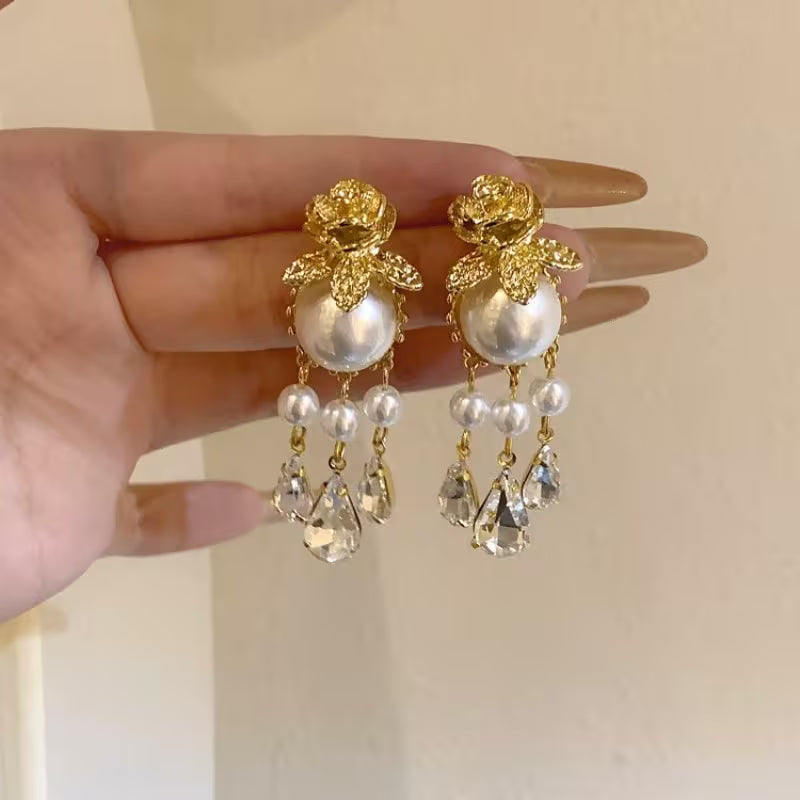 Ivoria Pearl Dew Drop Earrings