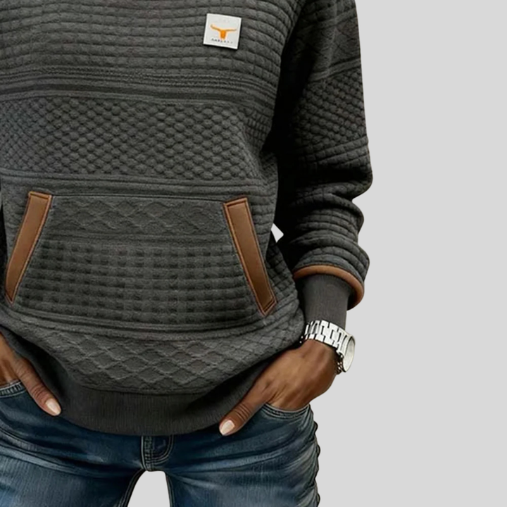 Céline | Colour Block Round Neck Sweatshirt