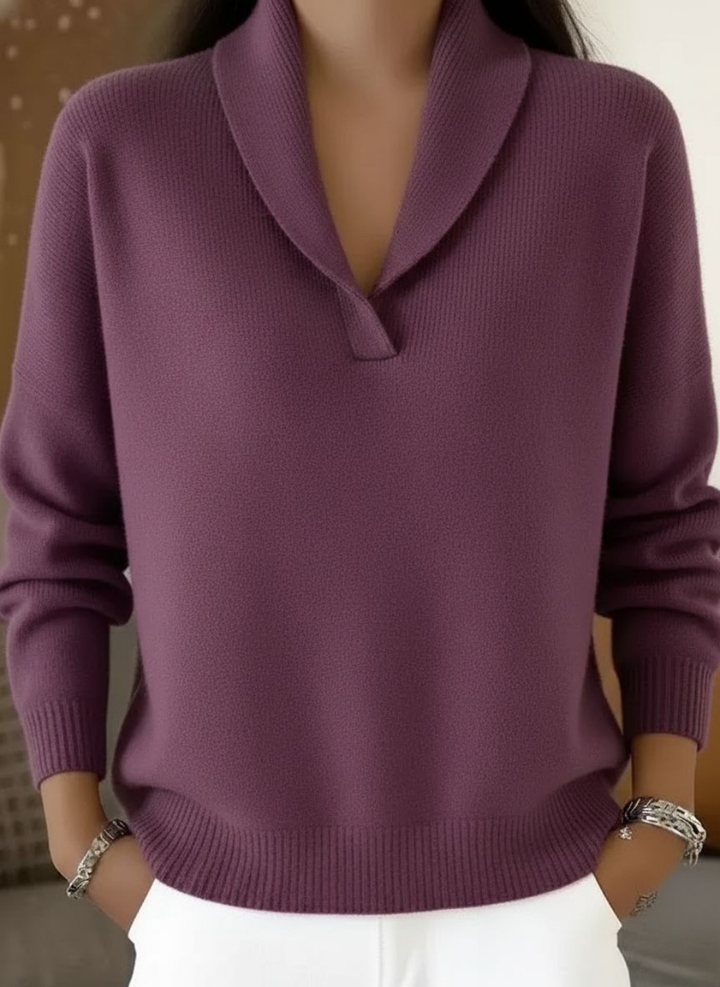 Marion | Draped V Neck Jumper