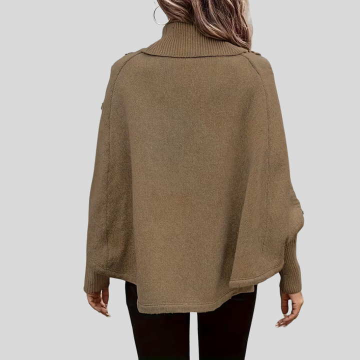 Sylvie | Cable Knit High Neck Jumper