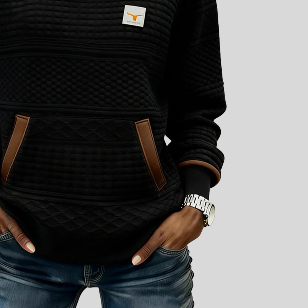 Céline | Colour Block Round Neck Sweatshirt