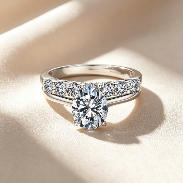 Elegant Crystal Ring Set