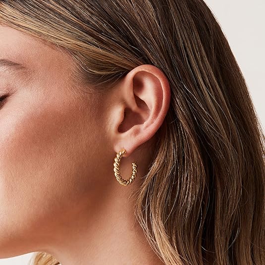 Rope Twist Hoops