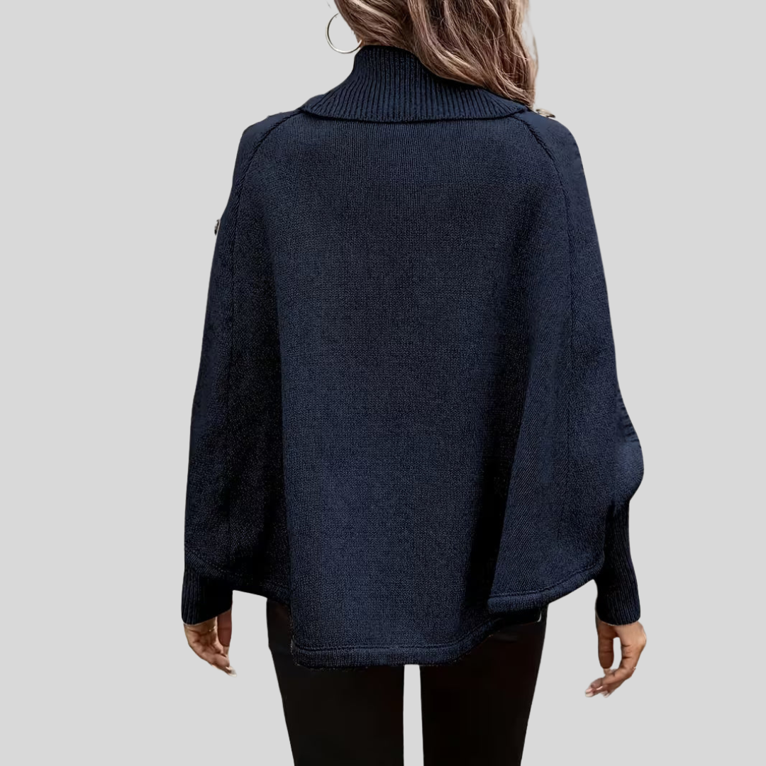 Sylvie | Cable Knit High Neck Jumper