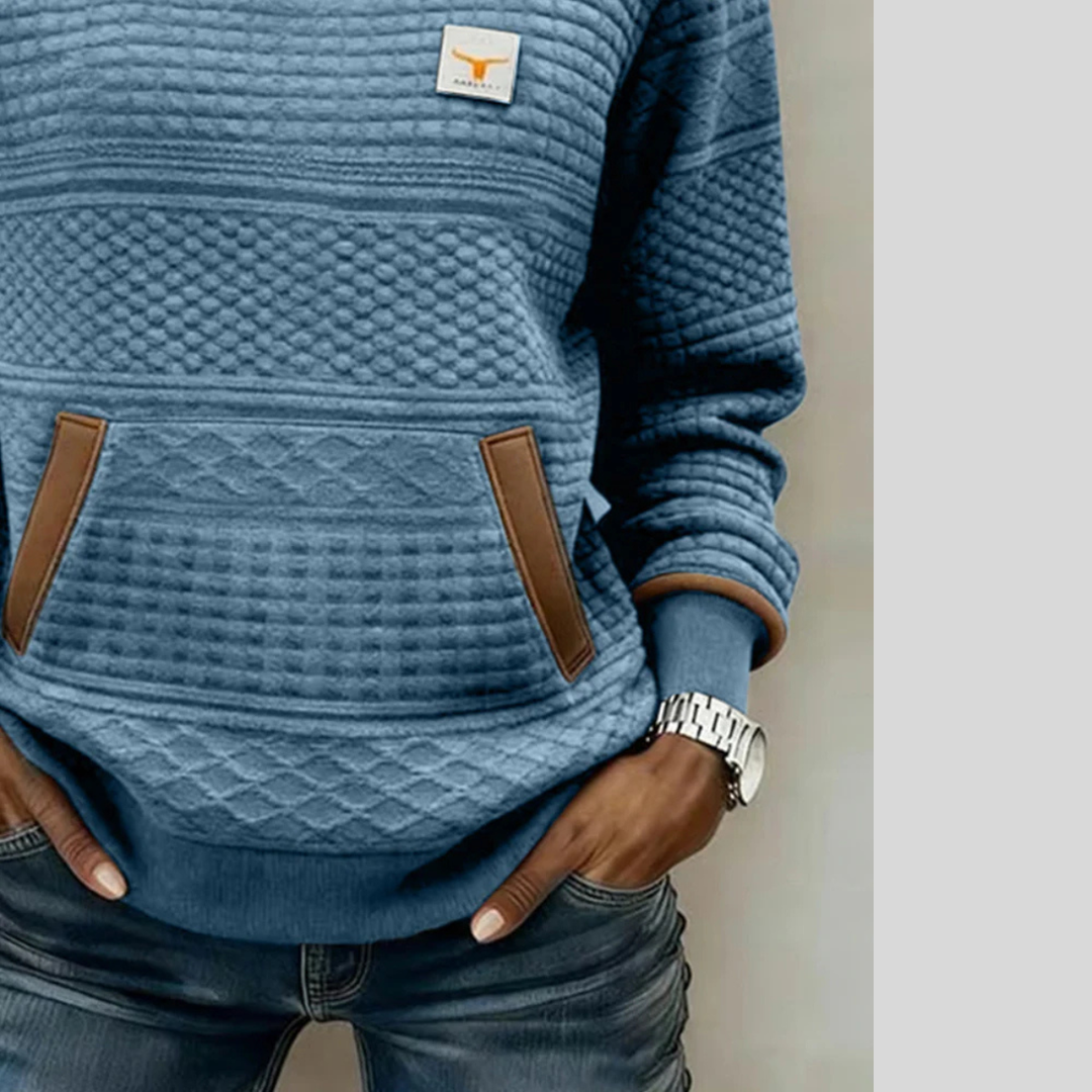 Céline | Colour Block Round Neck Sweatshirt