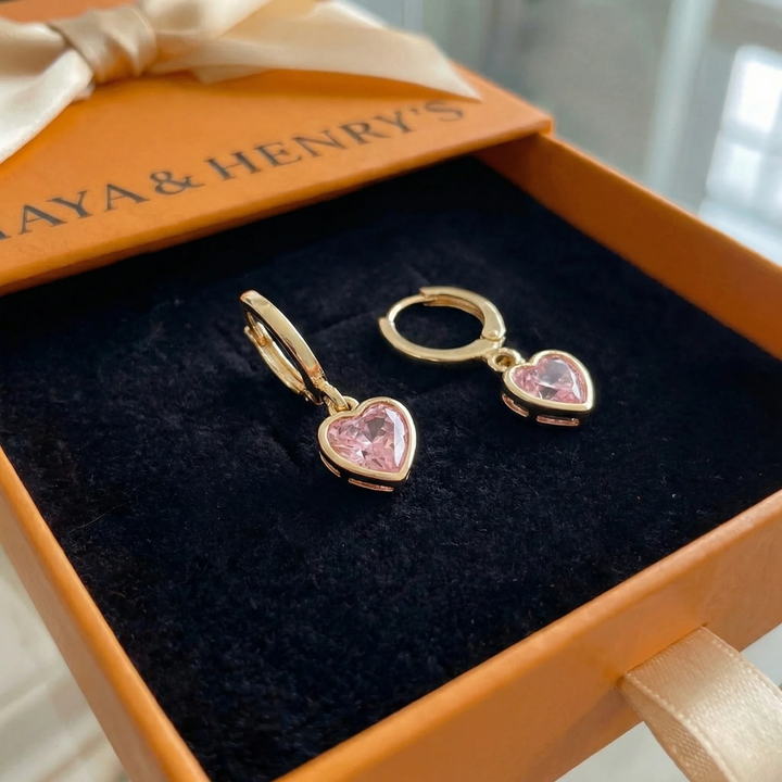 Cupid Charm Drop Earrings | Gold
