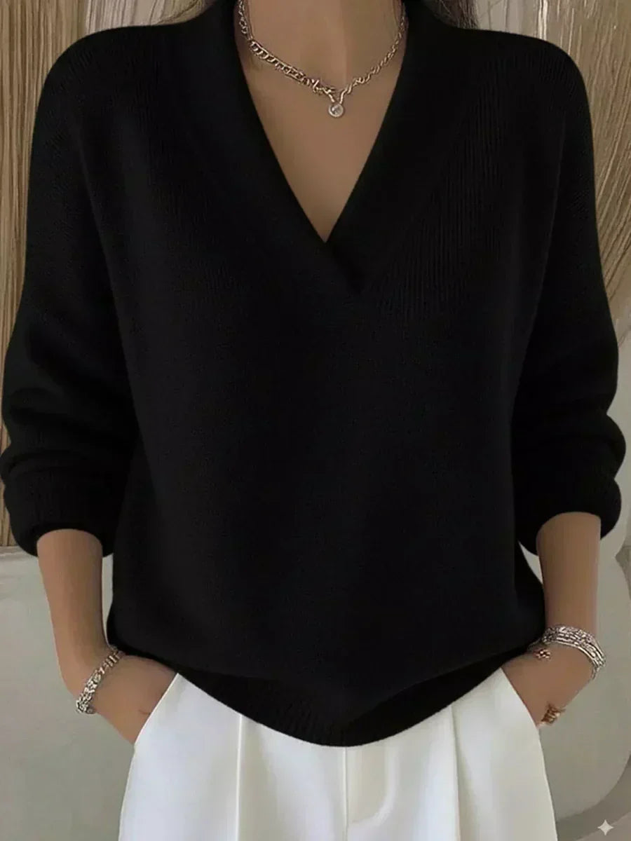 Blanche | Relaxed V Neck Jumper