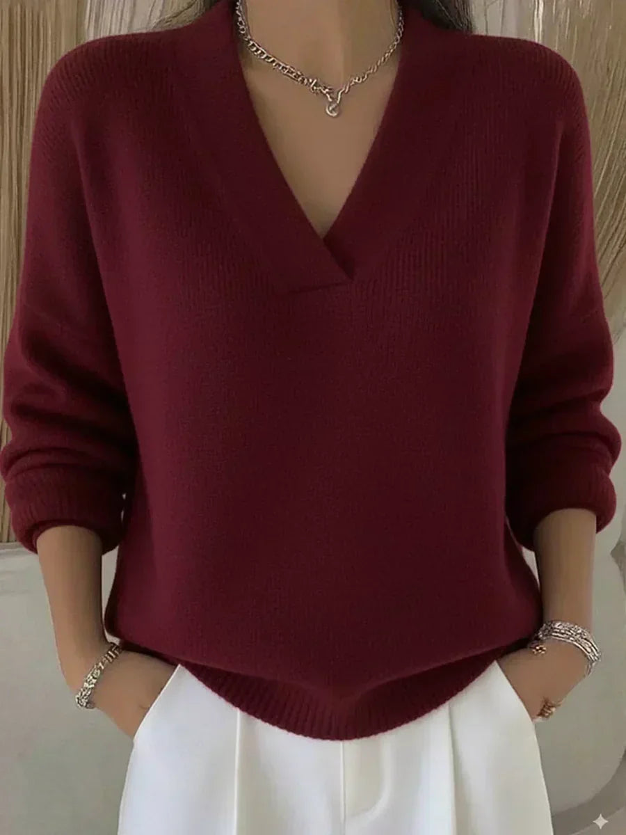 Blanche | Relaxed V Neck Jumper