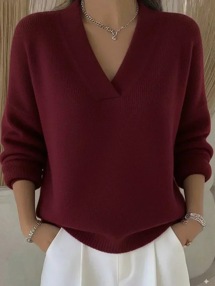 Blanche | Relaxed V Neck Jumper