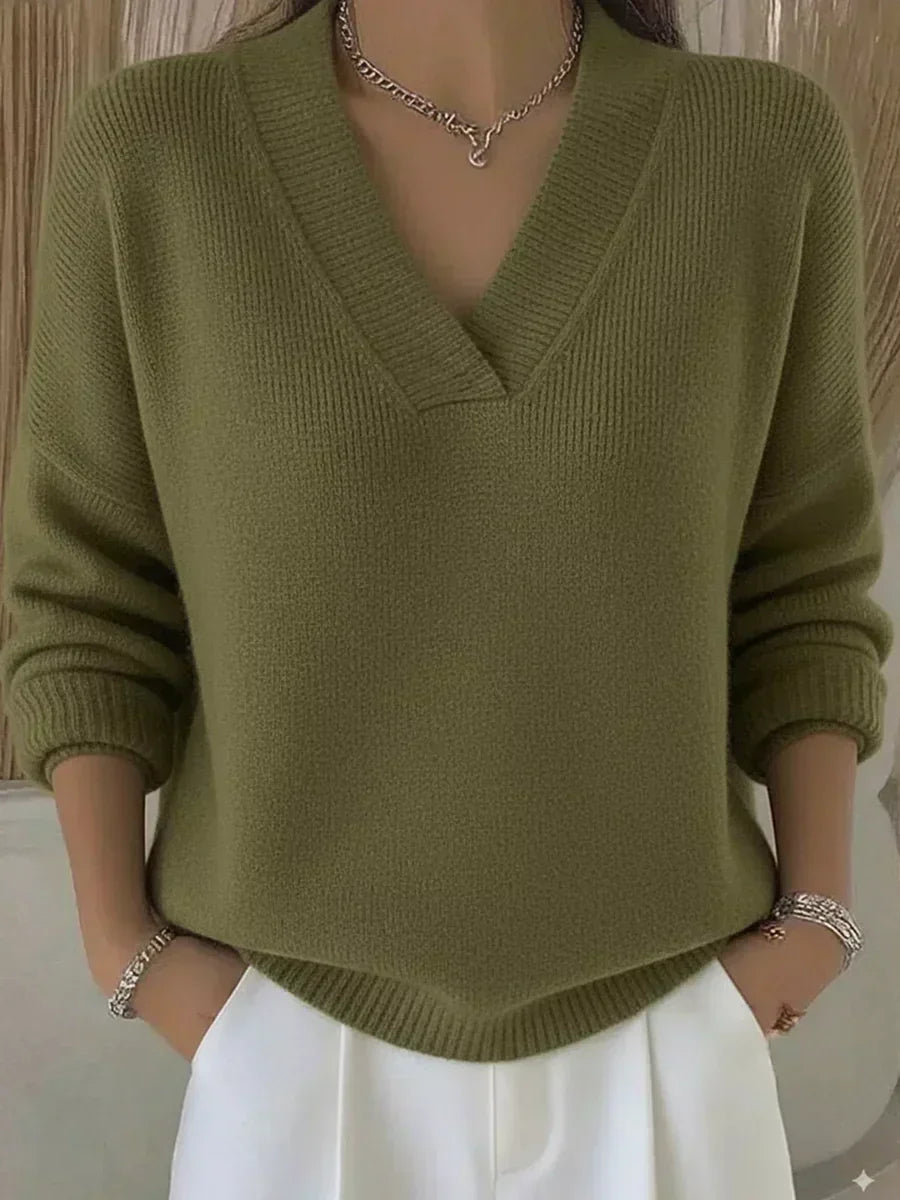 Blanche | Relaxed V Neck Jumper