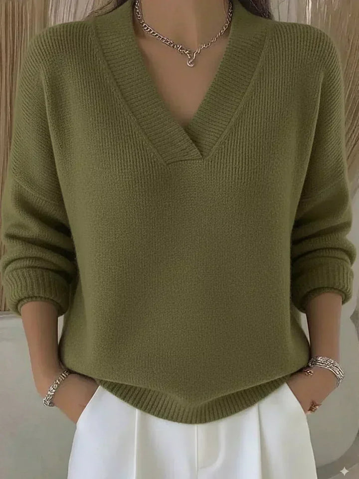 Blanche | Relaxed V Neck Jumper