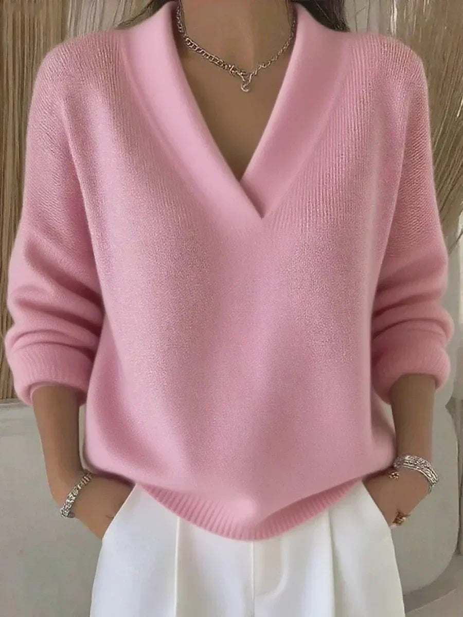 Blanche | Relaxed V Neck Jumper