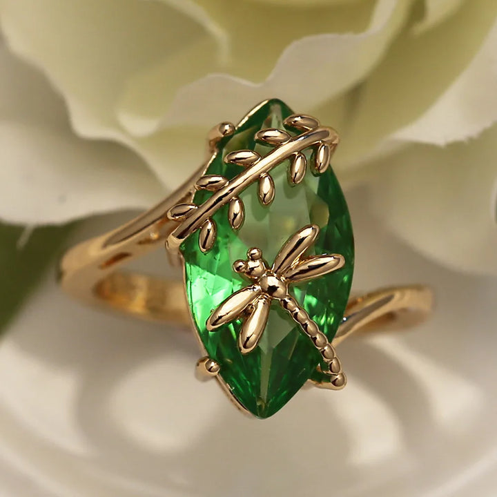 Dragonfly Lagoon Cocktail Ring