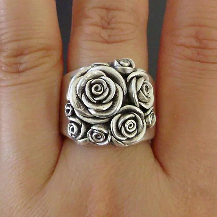Carved Rose Garden Ring