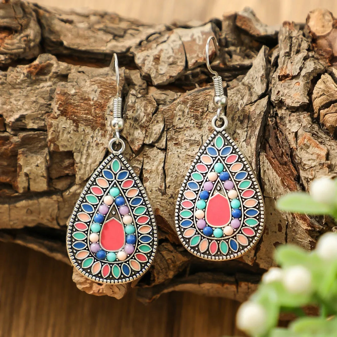 Mosaic Teardrop Earrings