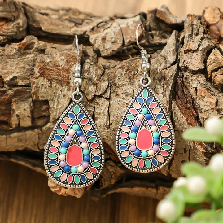 Mosaic Teardrop Earrings