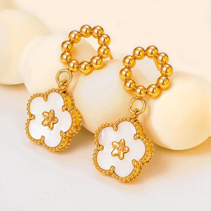 Clover Blossom Drop Earrings