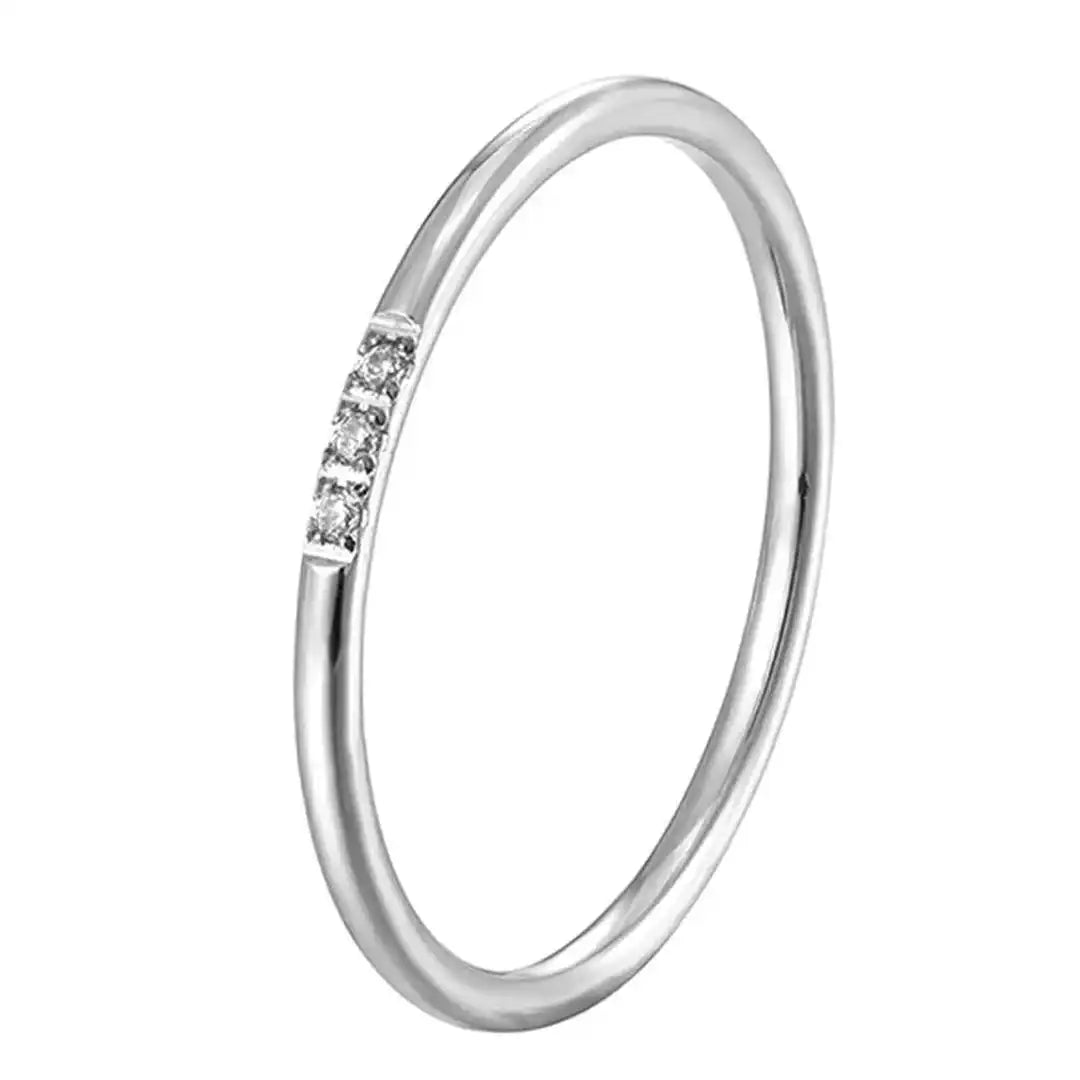 Delicate Three-Stone Ring