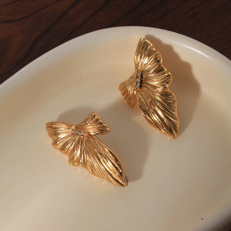 Pavé Wing Stud Earrings