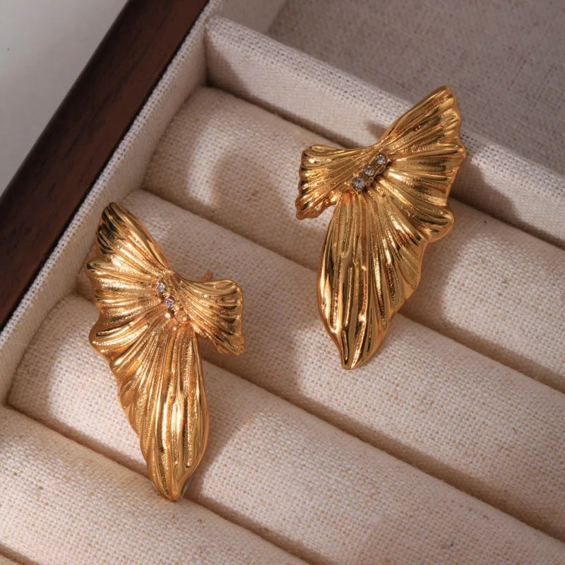 Pavé Wing Stud Earrings