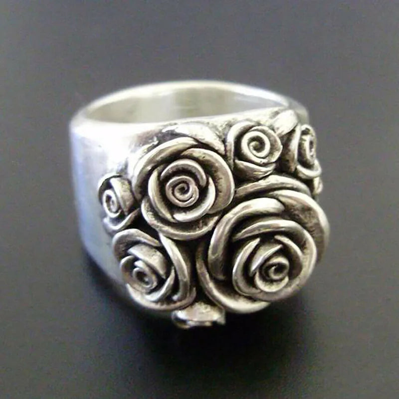Carved Rose Garden Ring