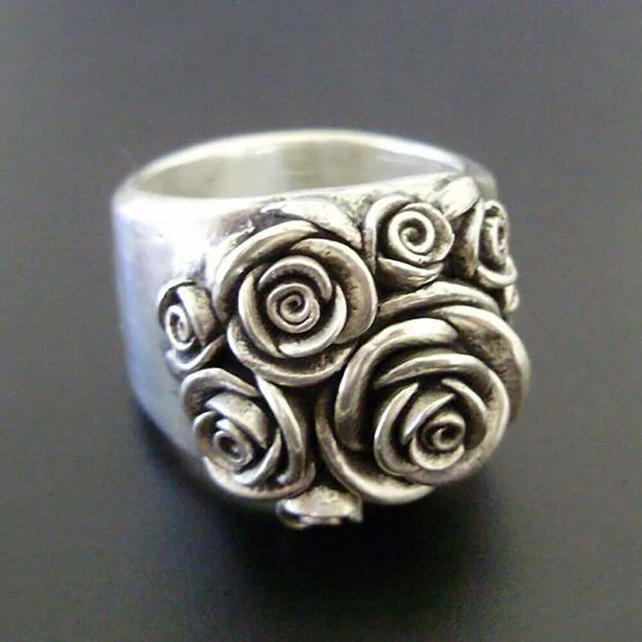 Carved Rose Garden Ring