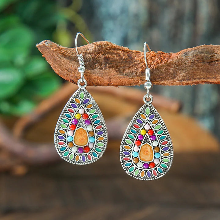 Mosaic Teardrop Earrings