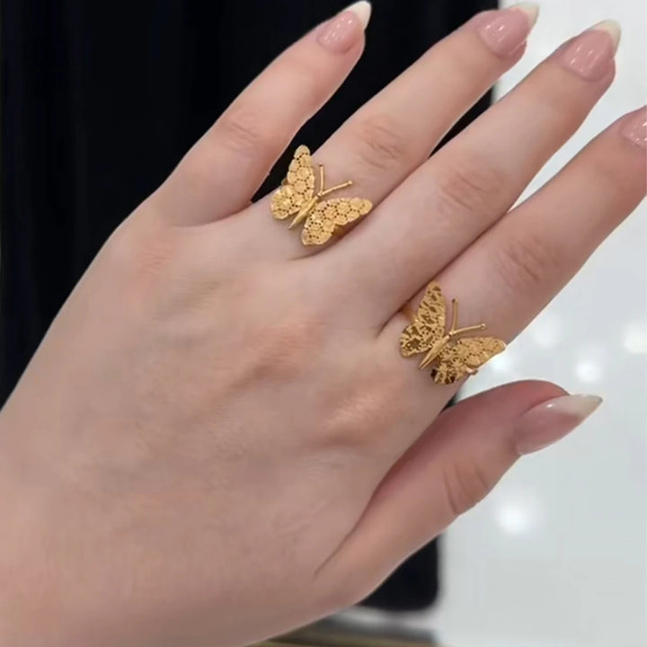 Honeycomb Butterfly Wing Ring