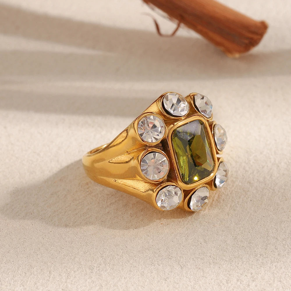 Emerald Court Cocktail Ring